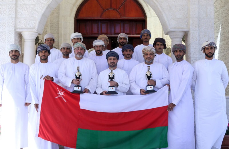 سعادة سفير سلطنة عمان في الاردن يستقبل فريق شرطة عمان السلطانية الفائز بالمركز الثاني في بطولة المحارب الدولية