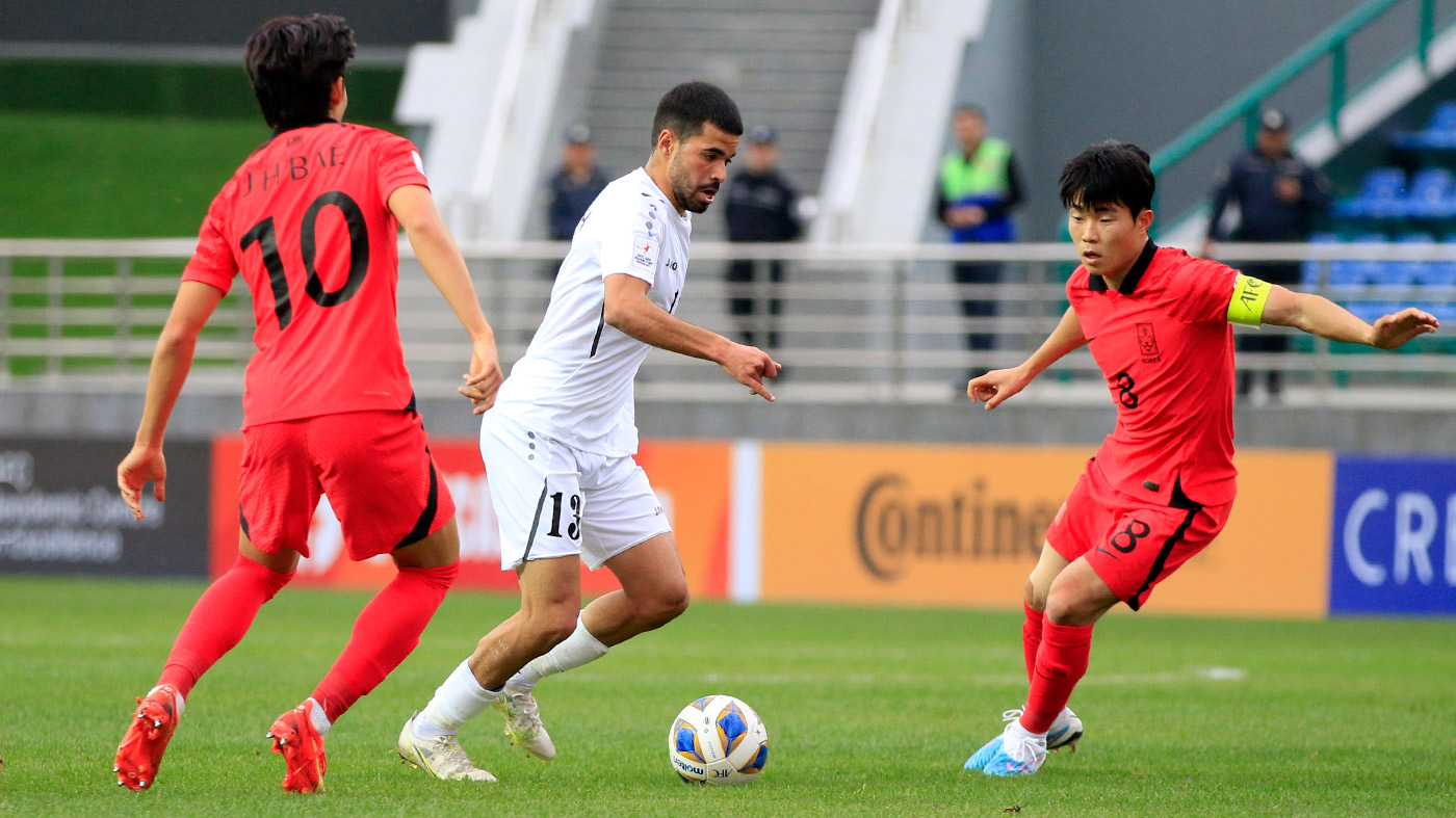 المنتخب الوطني ت20 يتعثر أمام نظيره الكوري الجنوبي في كأس آسيا