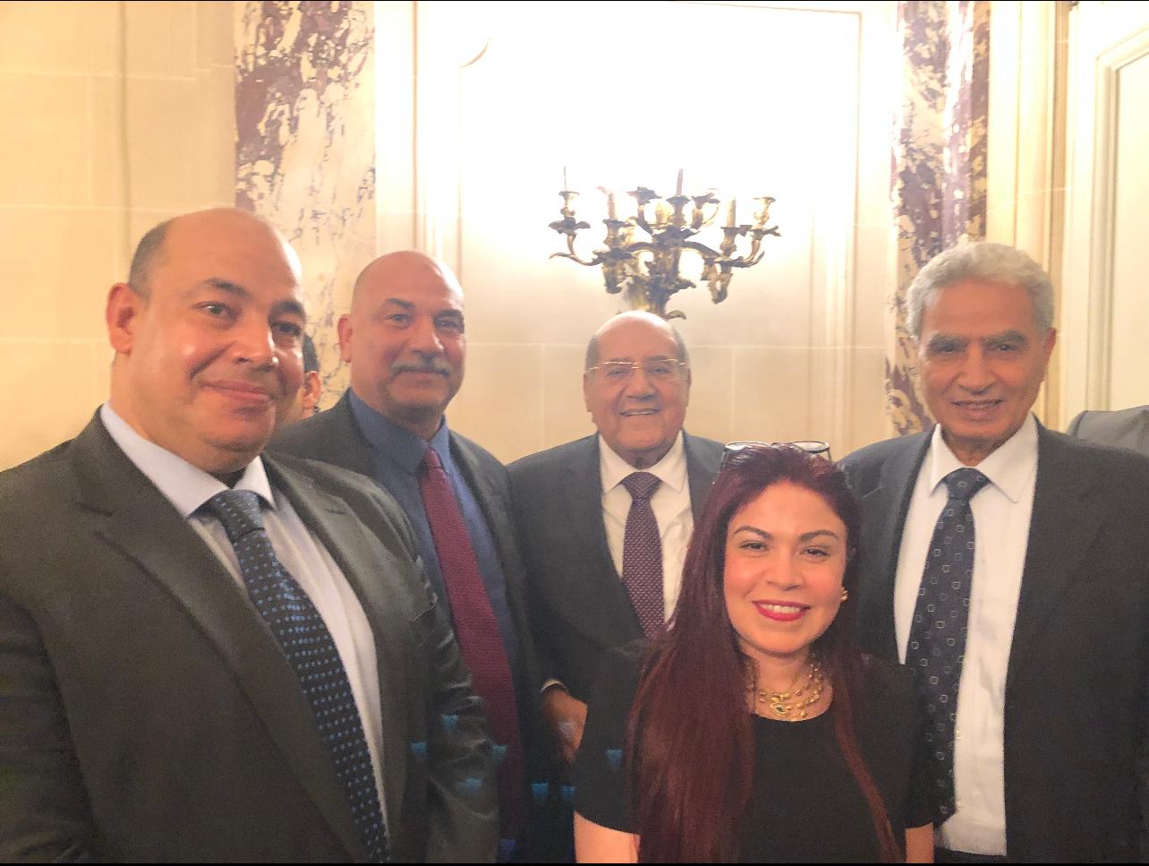 رئيس مجلس الشيوخ المصري يلتقي بالجالية المصرية بفرنسا 