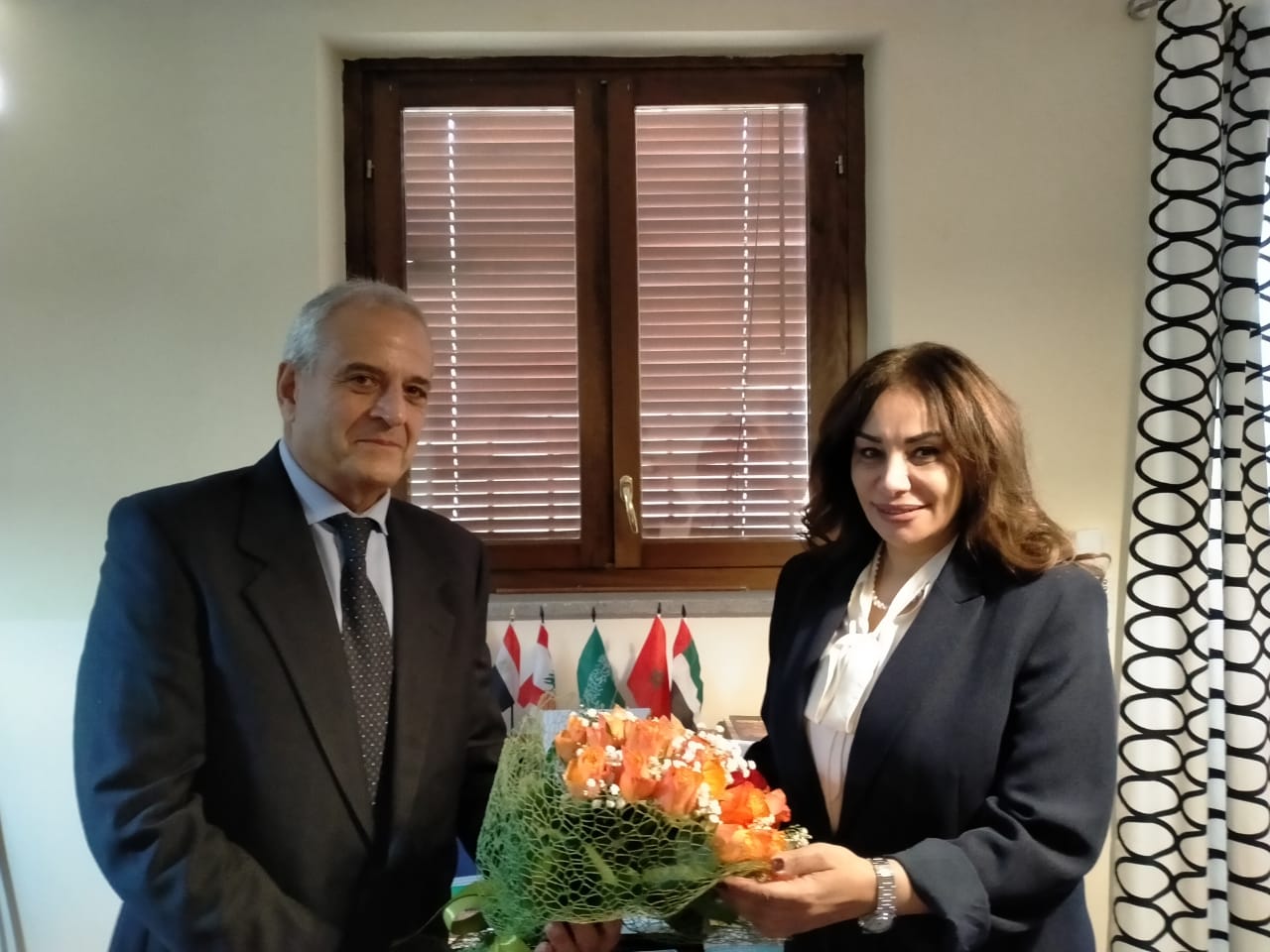 سفيرة الجامعة العربية في روما تزور جمعية الصداقة الإيطالية العربية