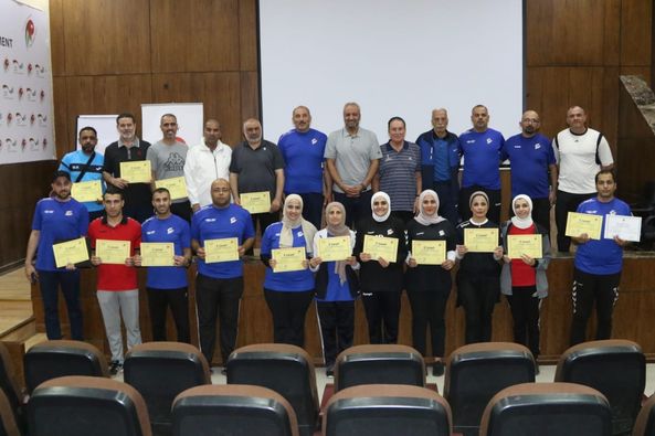 اختتام فعاليات دورة المدربين للمستوى الثالث، والتي اقامها الاتحاد الأردني بالتعاون مع لجنة المدربين