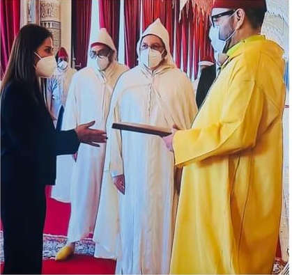 العاهل المغربي الملك محمد السادس يتسلم  أوراق اعتماد السفيرة  جمانة غنيمات